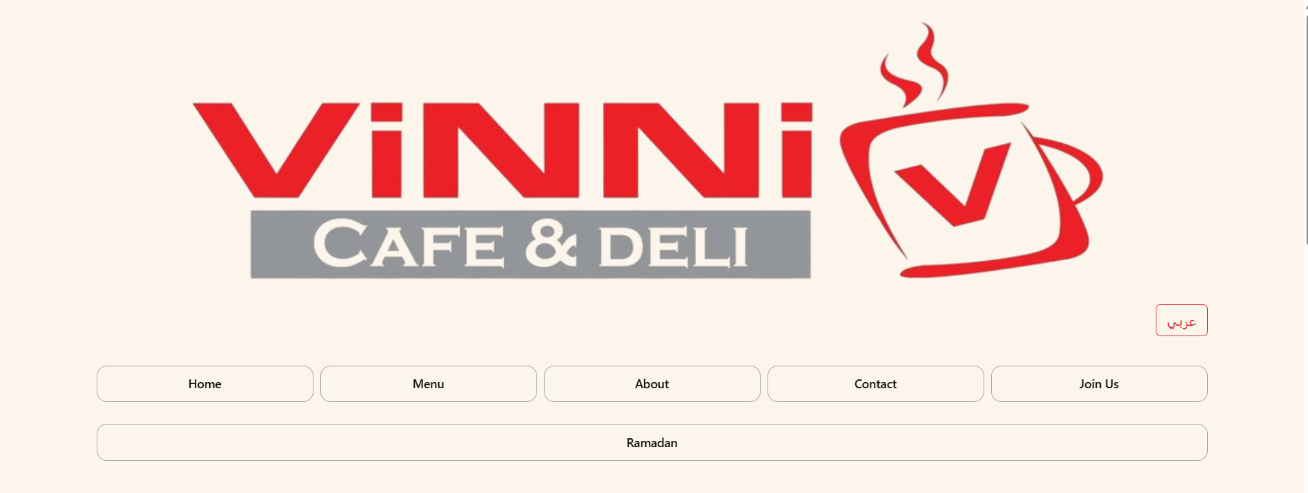 Vinni Cafe & Deli Website